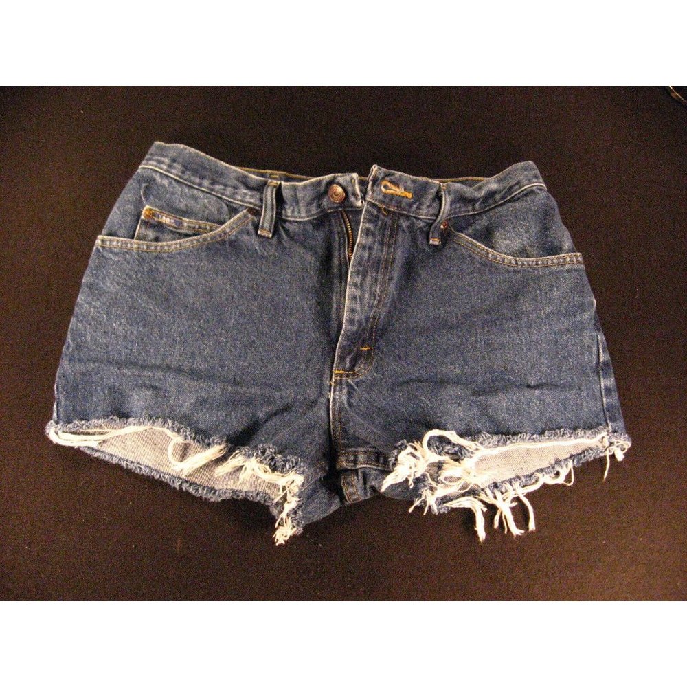LEE VINTAGE Womans JEANS SHORTS Cut Off 34 Blue Denim 31 MEASURED Daisy Dukes